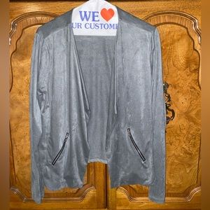 Faux Suede Jacket